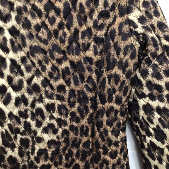 LEOPARD Love Moschino quilted jacket animal puffer prints gold zippers size 4 - Picture 7 of 16